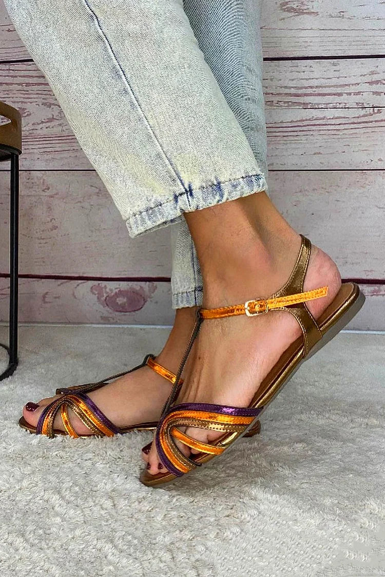 Signe™ | Sandaler i middelhavsfarver