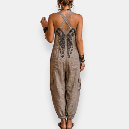 Annika™ | Bohemisk broderet jumpsuit