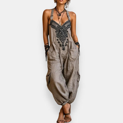 Annika™ | Bohemisk broderet jumpsuit
