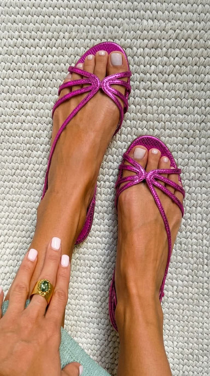 Nora™ | Gyldne Sommersandaler
