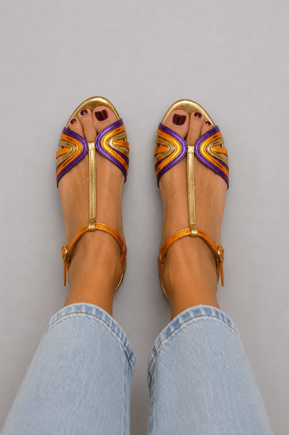 Signe™ | Sandaler i middelhavsfarver