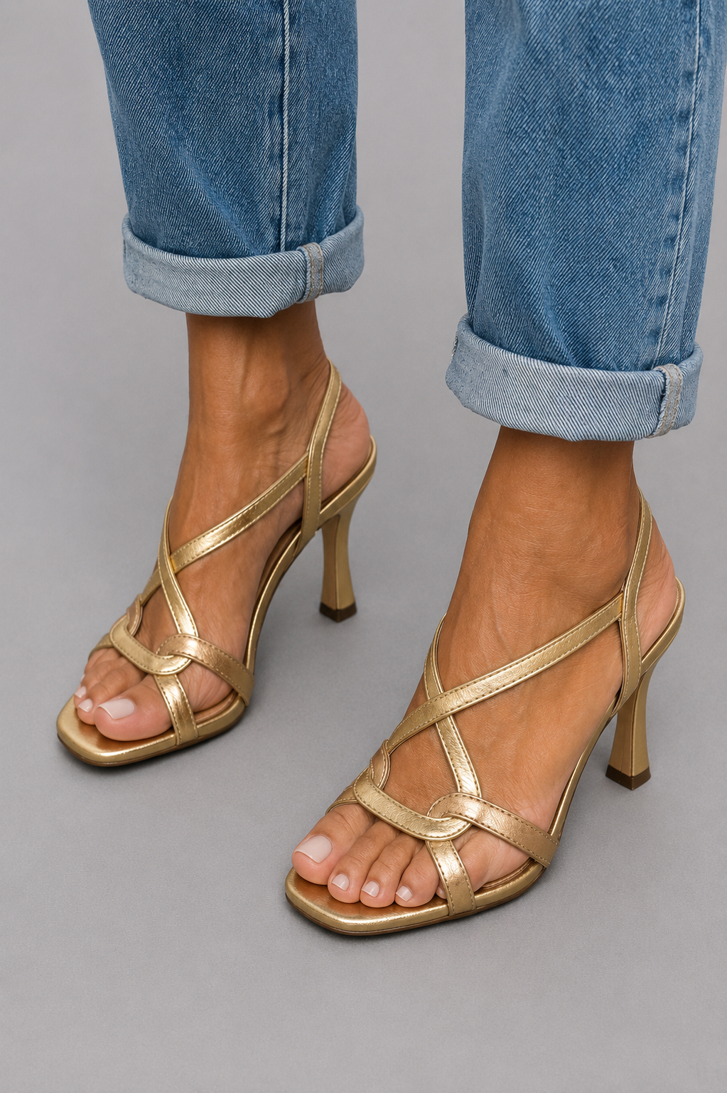 Elisabeth™ | Gyldne Sandaler Sommercharme