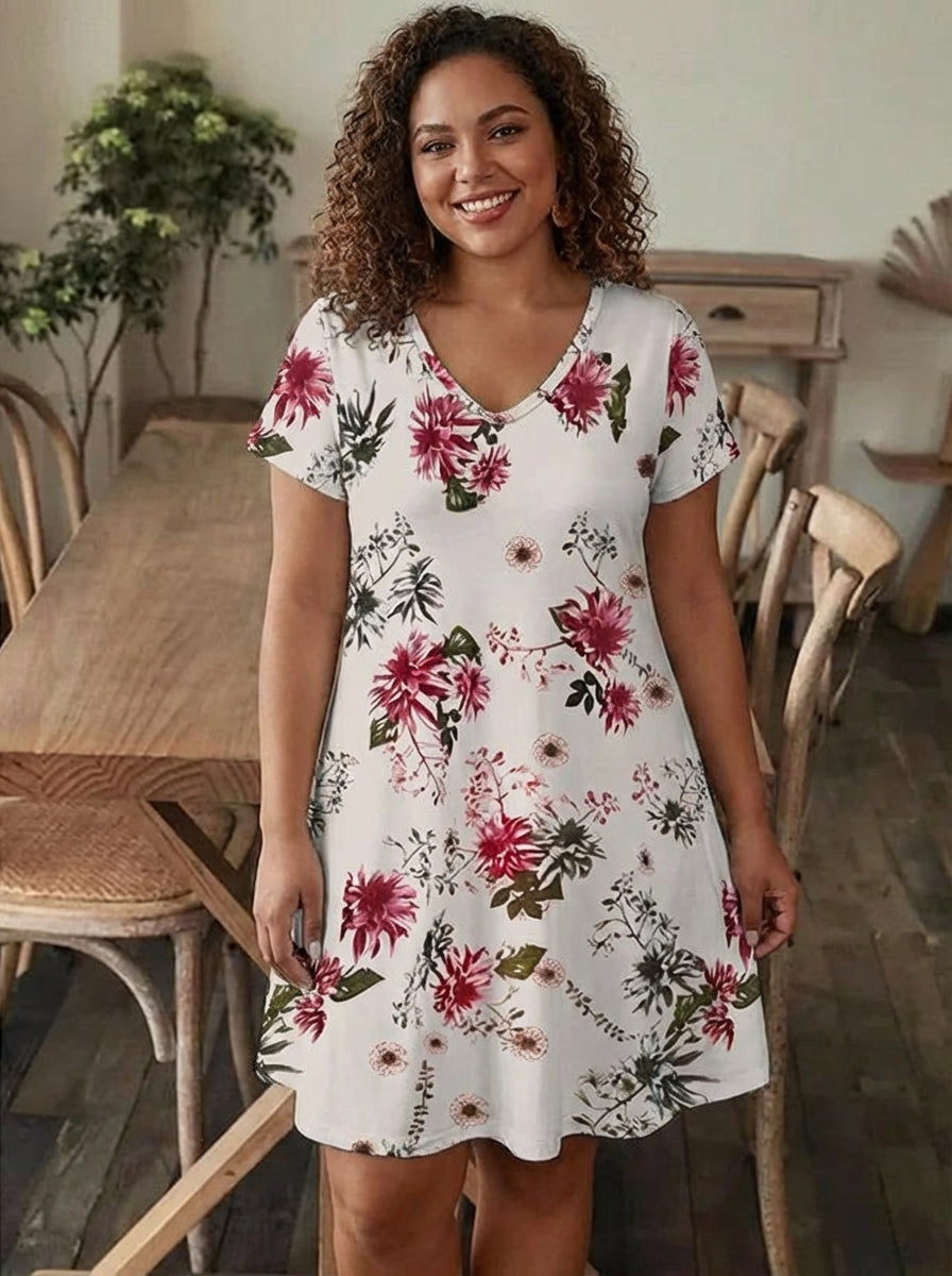 Colette - Kjole med blomsterprint
