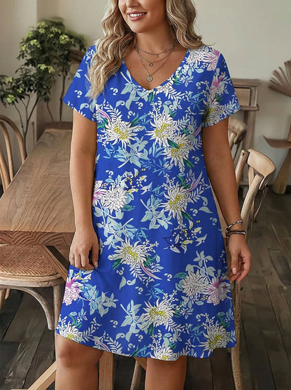 Colette - Kjole med blomsterprint