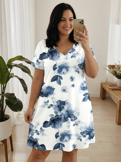 Colette - Kjole med blomsterprint
