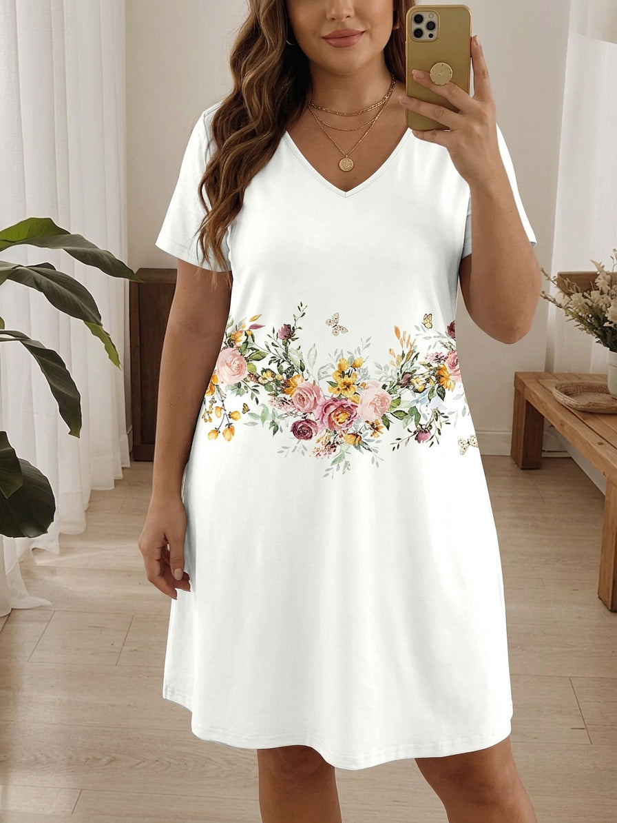 Colette - Kjole med blomsterprint