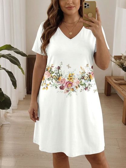 Colette - Kjole med blomsterprint