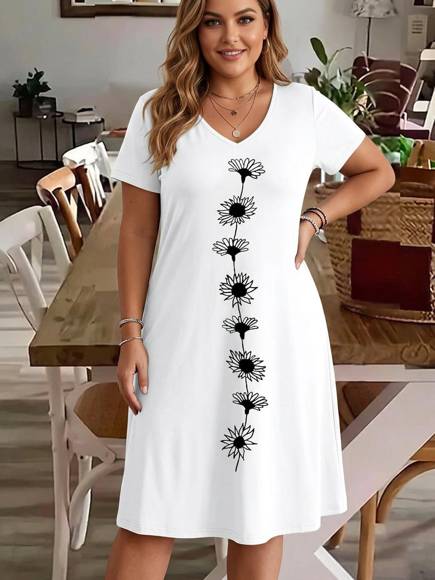 Colette - Kjole med blomsterprint